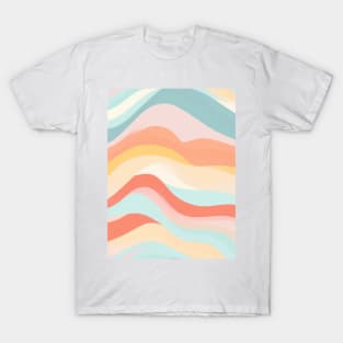 Autumn Nostalgia: Retro Pastel Doodle Delight T-Shirt